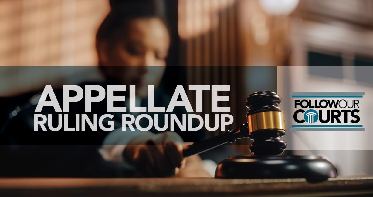 Appellate ruling roundup May 29