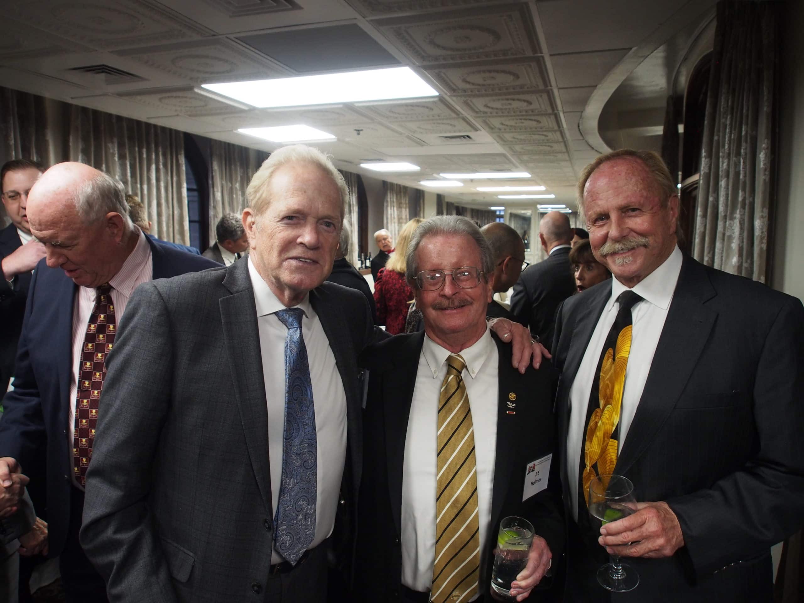 From left: retired San Bernardino Superior Judge Chris Warner, J. E. Holmes of Graves & King, and Jim Heiting of Heiting & Irwin.