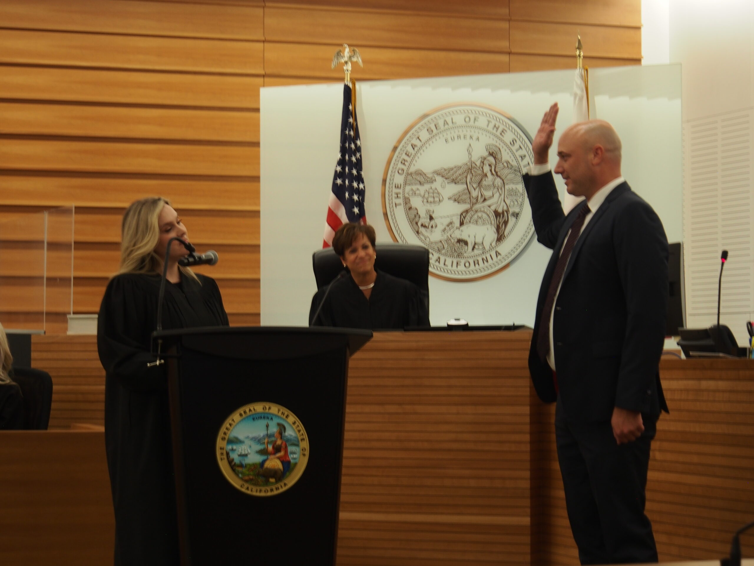 Michael Lough sworn in to San Bernardino bench